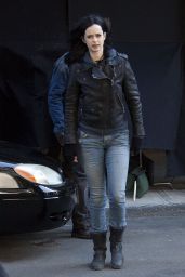 Krysten Ritter on the Set of A.K.A. Jessica Jones in New York City, March 2015