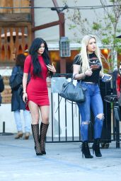 Kylie Jenner Style - Leaving a Restaurant in Calabasas, March 2015