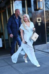 Lady Gaga - Leaving Her Hotel in New York City, February 2015