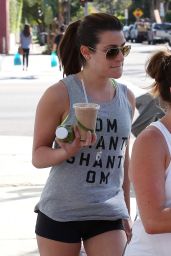 Lea Michele - Goes for a Hike in Los Angeles, March 2015