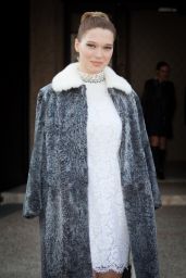 Lea Seydoux Style - Miu Miu Fashion Show in Paris, March 2015