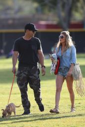 LeAnn Rimes in Denim Shorts - at Her Sons Soccer Game in Los Angeles