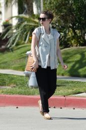 Lily Collins Casual Style - Out in Beverly Hills, March 2015