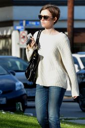 Lily Collins Casual Style - Out in West Hollywood, March 2015