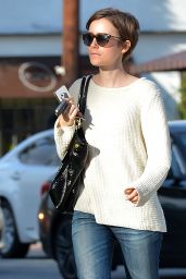Lily Collins Casual Style - Out in West Hollywood, March 2015