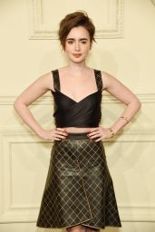 Lily Collins – CHANEL Paris-Salzburg 2014/15 Metiers d’Art Collection in New York City
