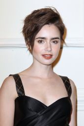 Lily Collins – CHANEL Paris-Salzburg 2014/15 Metiers d’Art Collection in New York City