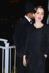 Lily Collins - Leaving Karl Lagerfeld