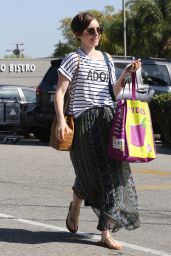 Lily Collins - Shopping in West Hollywood, March 2015