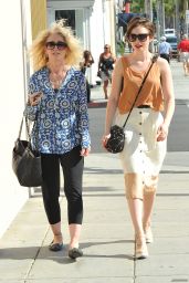 Lily Collins - Shopping With Her Mom - Rodeo Drive in Los Angeles, March 2015