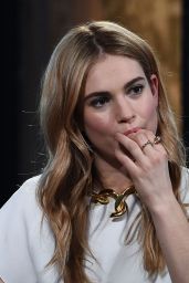 Lily James - AOL BUILD Speaker Series in New York City, March 2015