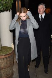 Lily James - Leaving a Party in London, March 2015