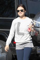 Lucy Hale Casual Outfit - Out in LA, March 2015