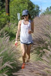 Lucy Hale - Hiking At Runyon Canyon in Los Angeles, March 2015