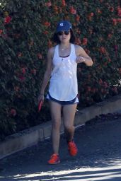 Lucy Hale - Hiking At Runyon Canyon in Los Angeles, March 2015