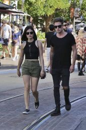 Lucy Hale in Shorts - Out in Los Angeles, March 2015
