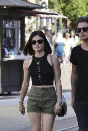Lucy Hale in Shorts - Out in Los Angeles, March 2015