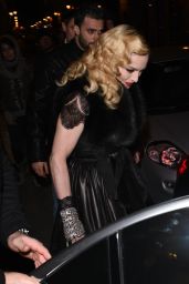 Madonna Style - Arrives at Raspourtine Restaurant in Paris, March 2015