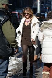 Mariah Carey Street Style - Out in NYC, March 2015