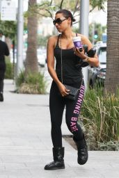Melanie Brown - Going to a gym in Los Angeles, February 2015