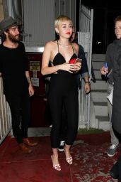 Miley Cyrus Night Out Style - Leaving The Laugh Factory in Hollywood, March 2015