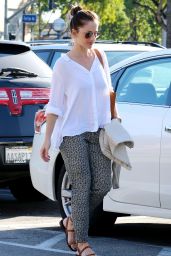 Minka Kelly Street Style - Grocery Shopping in West Hollywood, March 2015