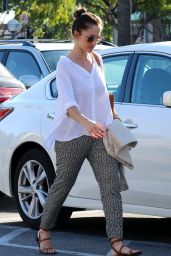 Minka Kelly Street Style - Grocery Shopping in West Hollywood, March 2015