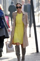 Myleene Klass Street Fashion - Out in London - March 2015