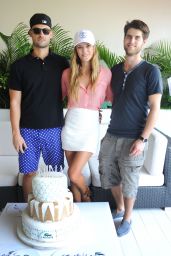 Nina Agdal - Celebrating her Birthday, Lacoste Suite, Miami Open 2015