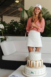 Nina Agdal - Celebrating her Birthday, Lacoste Suite, Miami Open 2015