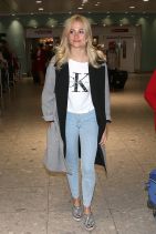 Pixie Lott at London Heathrow Airport, March 2015