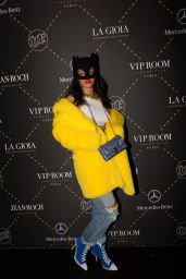 Rihanna Night Out Style - at the VIP Room in Paris, March 2015
