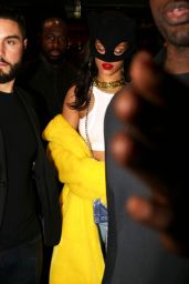 Rihanna Night Out Style - at the VIP Room in Paris, March 2015