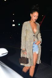 Rihanna Night Out Style - Going to a Dinner at Giorgio Baldi in Santa Monica, March 2015