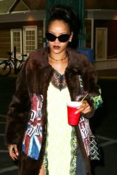 Rihanna Style - Stopping by a Studio in New York CIty, March 2015