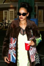 Rihanna Style - Stopping by a Studio in New York CIty, March 2015