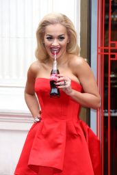 Rita Ora - Celebrating 100 Years of the Coca-Cola Contour Bottle in London