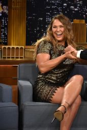 Ronda Rousey - at the Tonight Show with Jimmy Fallon in New York City, March 2015