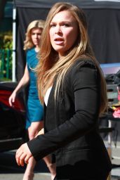 Ronda Rousey on the Set of 