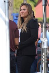 Ronda Rousey on the Set of 