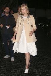 Rosamund Pike Style - Leaving Chateau Marmont in West Hollywood, March 2015