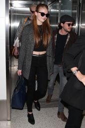 Sophie Turner Casual Style - at LAX Airport, March 2015