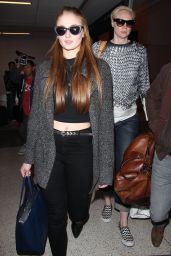 Sophie Turner Casual Style - at LAX Airport, March 2015