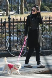 Vanessa Hudgens - Out With Her Dog in New York City, March 2015