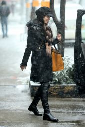 Vanessa Hudgens Winter Style - Out in New York City, March 2015