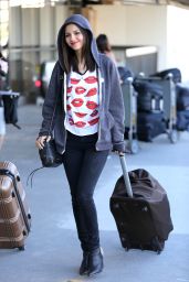 Victoria Justice Chic Street Style - at LAX Airport, March 2015