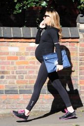 Abbey Clancy - on her way to the Gym in London, April 2015