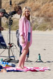 Alli Simpson - films a Music Video on Santa Monica Beach, April 2015
