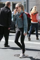 Amanda Seyfried in Leggings - Out in NYC, April 2015