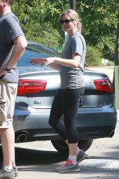 Amy Smart in Leggings at TreePeople in Beverly Hills, April 2015